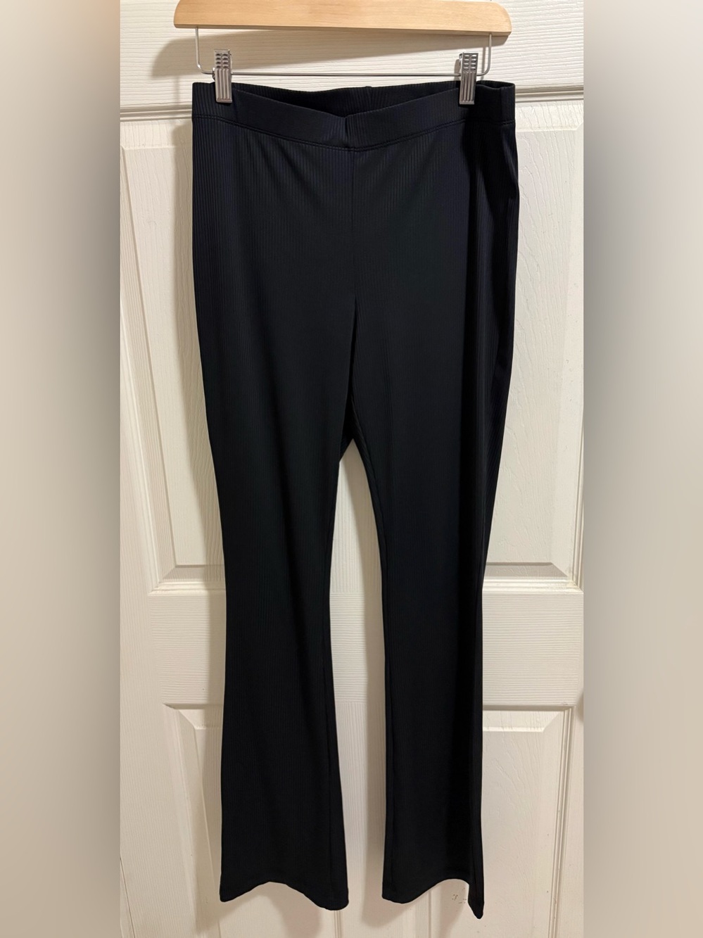 H&M Black Stretch Flare Pants